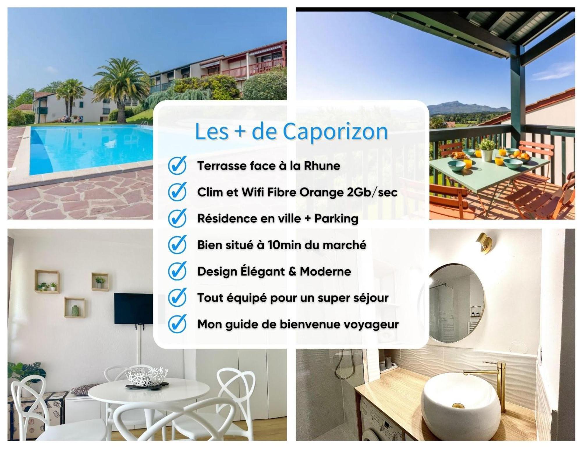 Caporizon-Baillenia-T1 Vue Montagne - Piscine St Jean De Luz Apartamento Saint-Jean-de-Luz Exterior foto